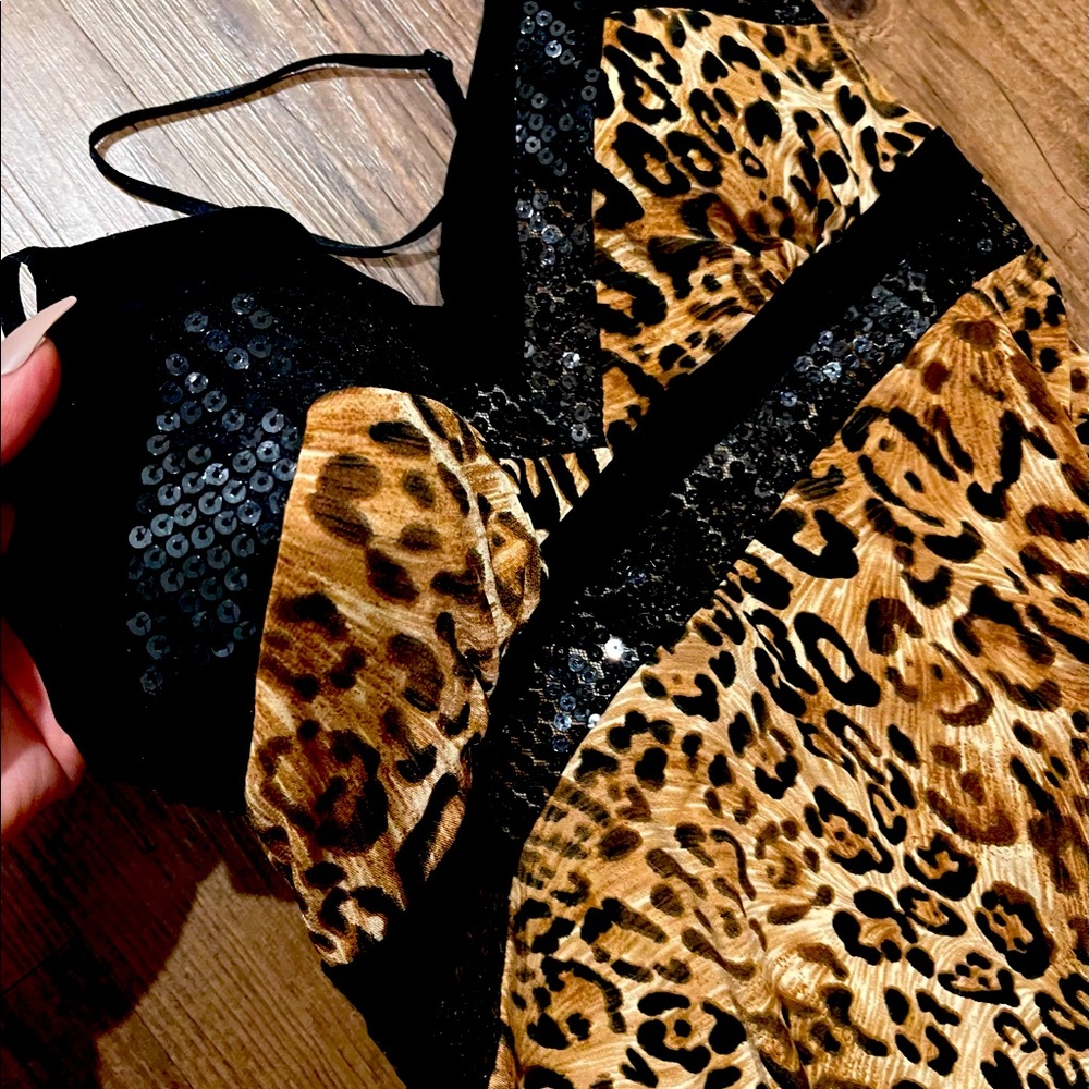 Leopard print dress
